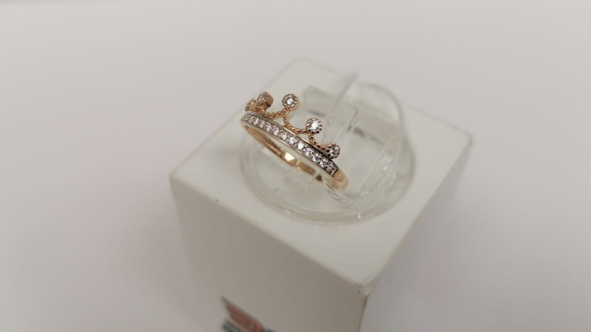 КОЛКМИ585 КОЛЬЦО С КАМНЯМИ (Au 585)