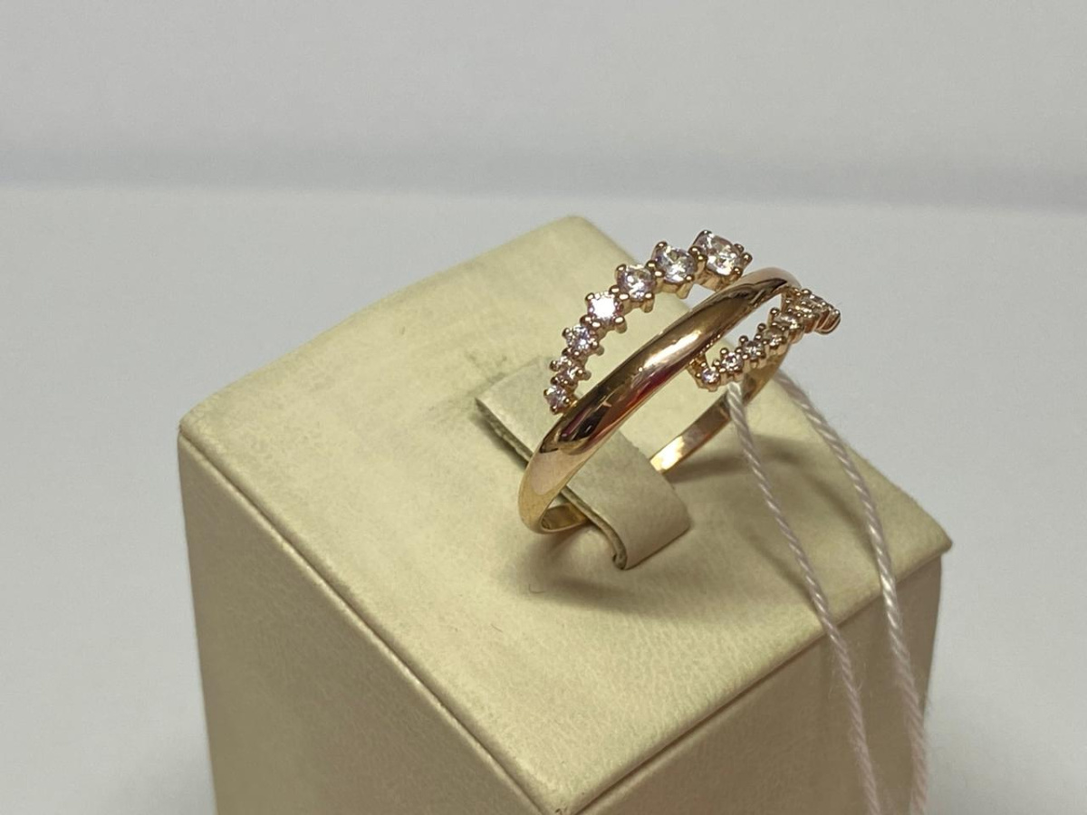 КОЛКМИ585 КОЛЬЦО С КАМНЯМИ (Au 585)