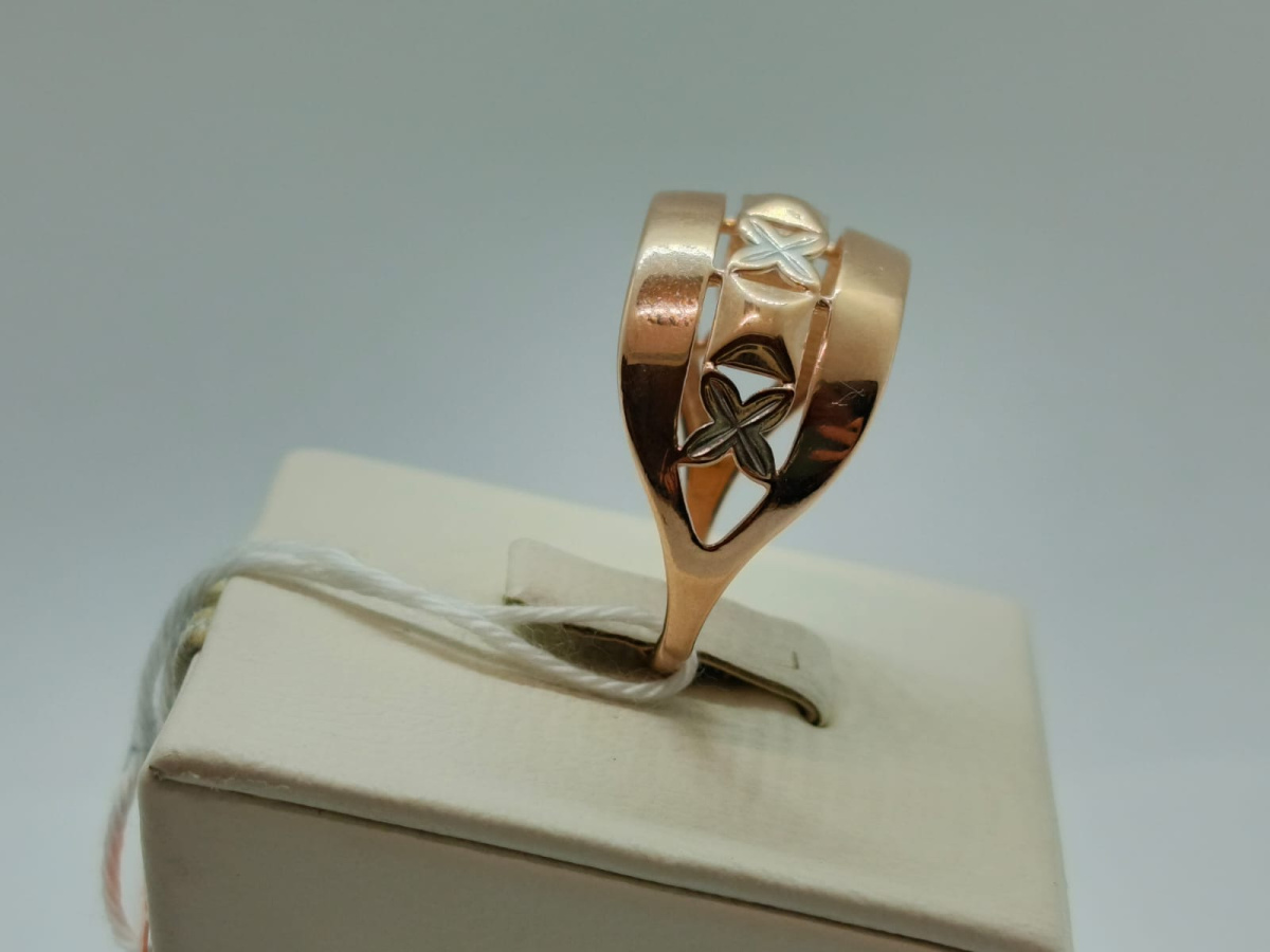 КОЛБКМ585 КОЛЬЦО БЕЗ КАМНЯ (Au 585)