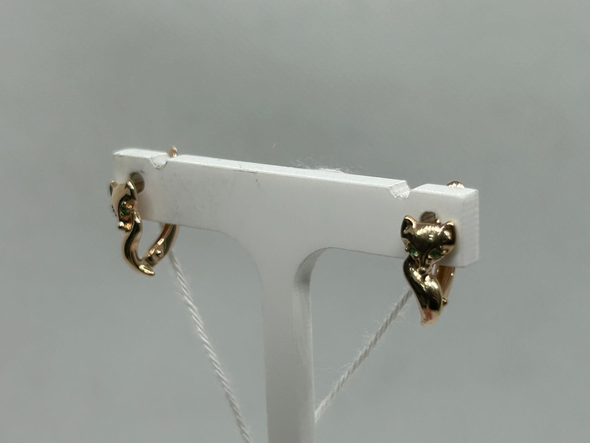 СКМИ585 СЕРЬГИ С КАМНЯМИ (Au 585)