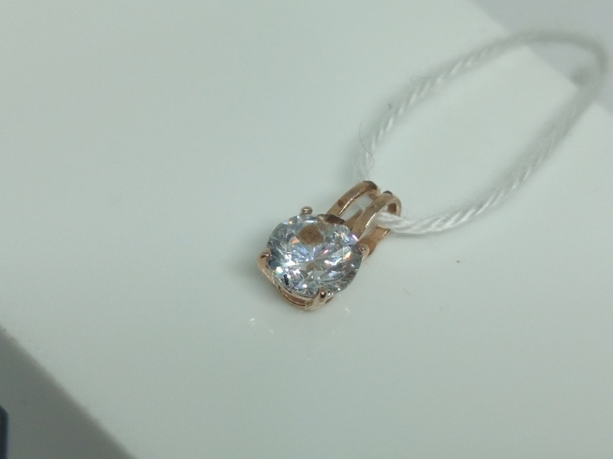 ПОДКМ585 ПОДВЕСКА С КАМНЕМ (Au 585)