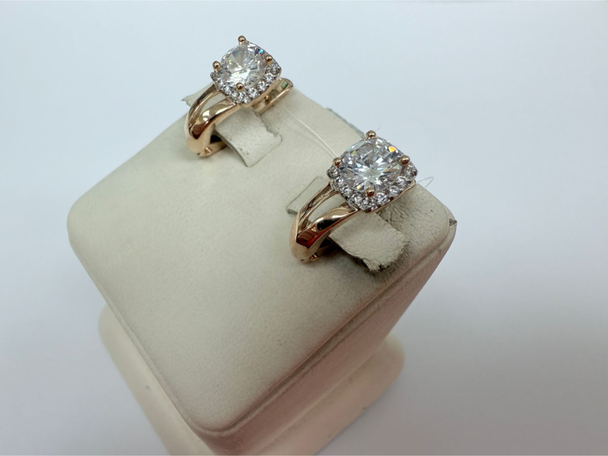 СЕРЬГИ С КАМНЯМИ (Au 585)