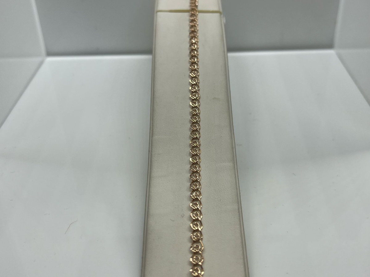 БРАСЛЕТ ПОЛНОВЕСНЫЙ Лав Au 585