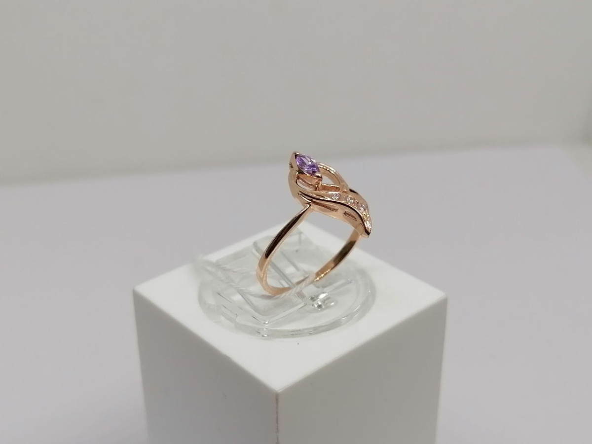 КОЛЬЦО С КАМНЯМИ (Au 585)