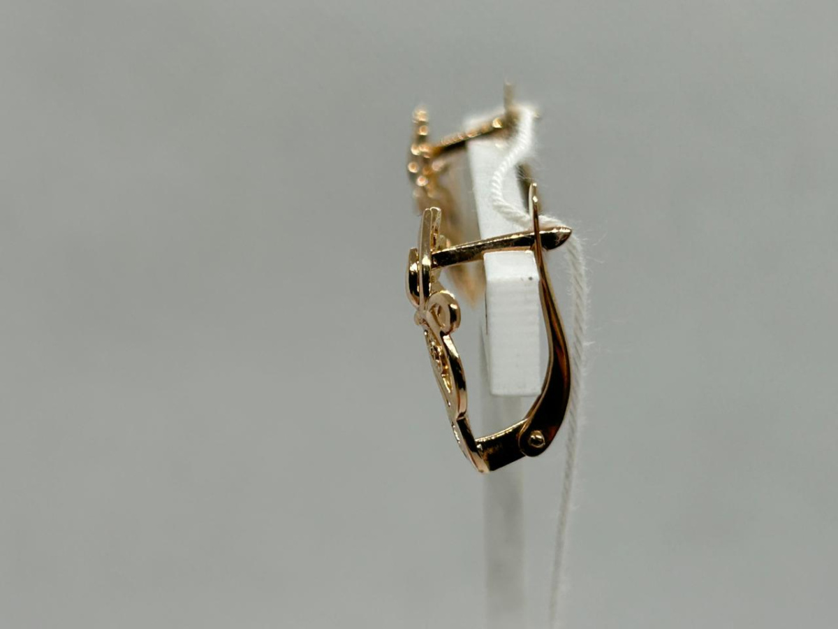 СБКМ585 СЕРЬГИ БЕЗ КАМНЯ (Au 585)