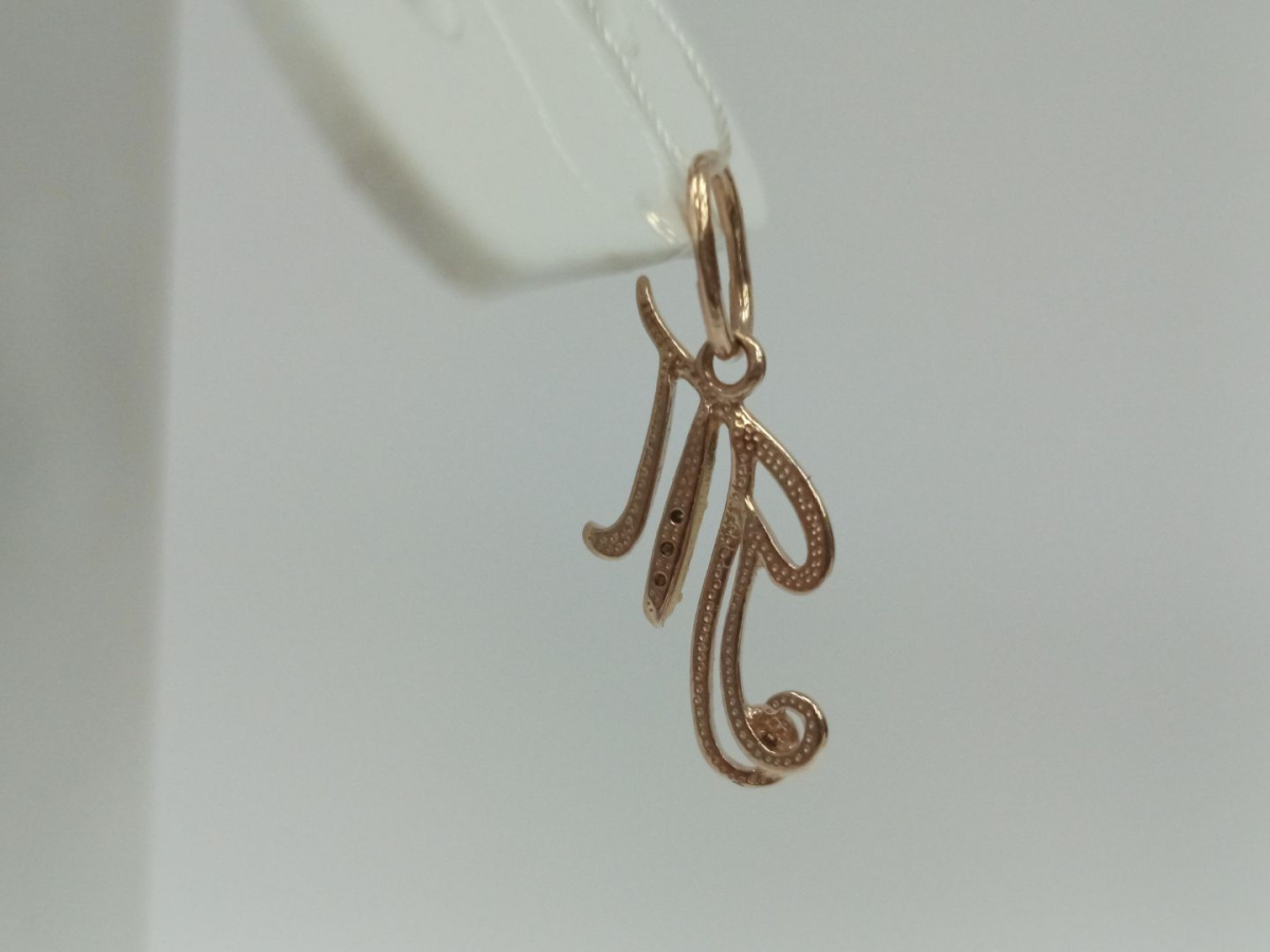 ПОДВЕСКА БУКВА Т Au 585