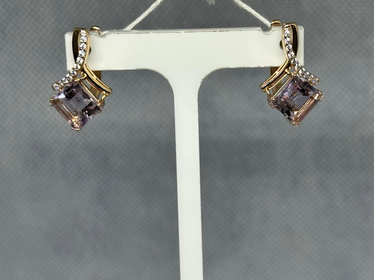 СЕРЬГИ С КАМНЯМИ (Au 585)