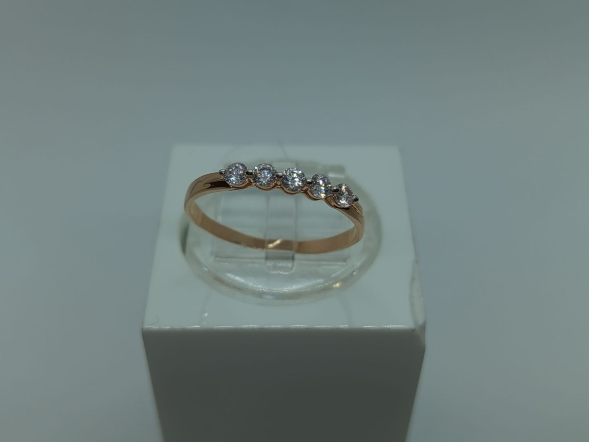 КОЛЬЦО С КАМНЯМИ (Au 585)