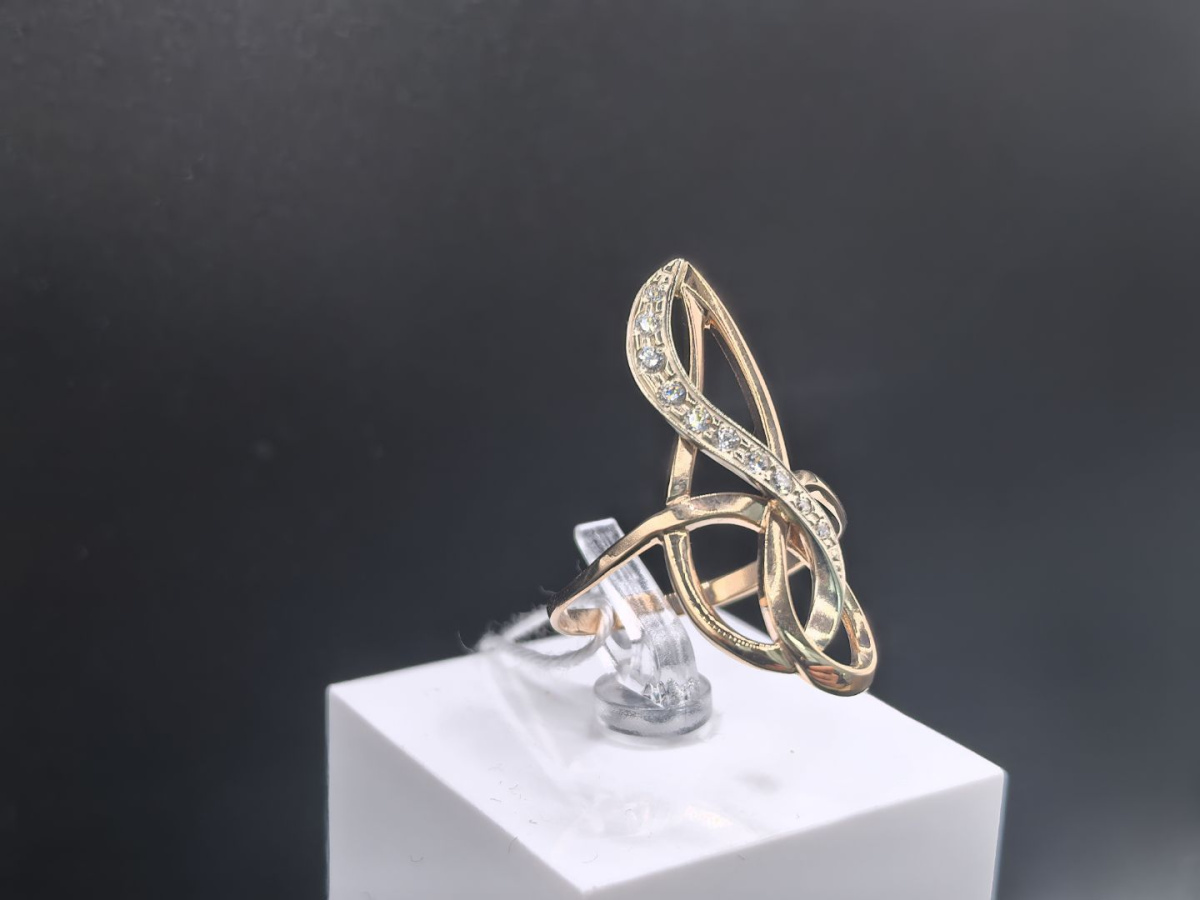 КОЛКМИ585 КОЛЬЦО С КАМНЯМИ (Au 585)