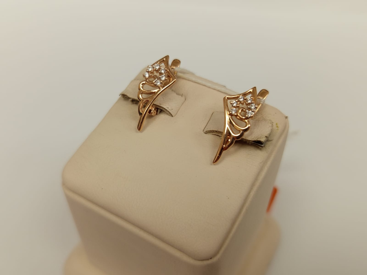 СЕРЬГИ С КАМНЯМИ (Au 585)