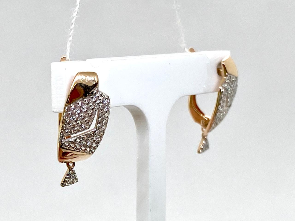 СЕРЬГИ С КАМНЯМИ (Au 585)