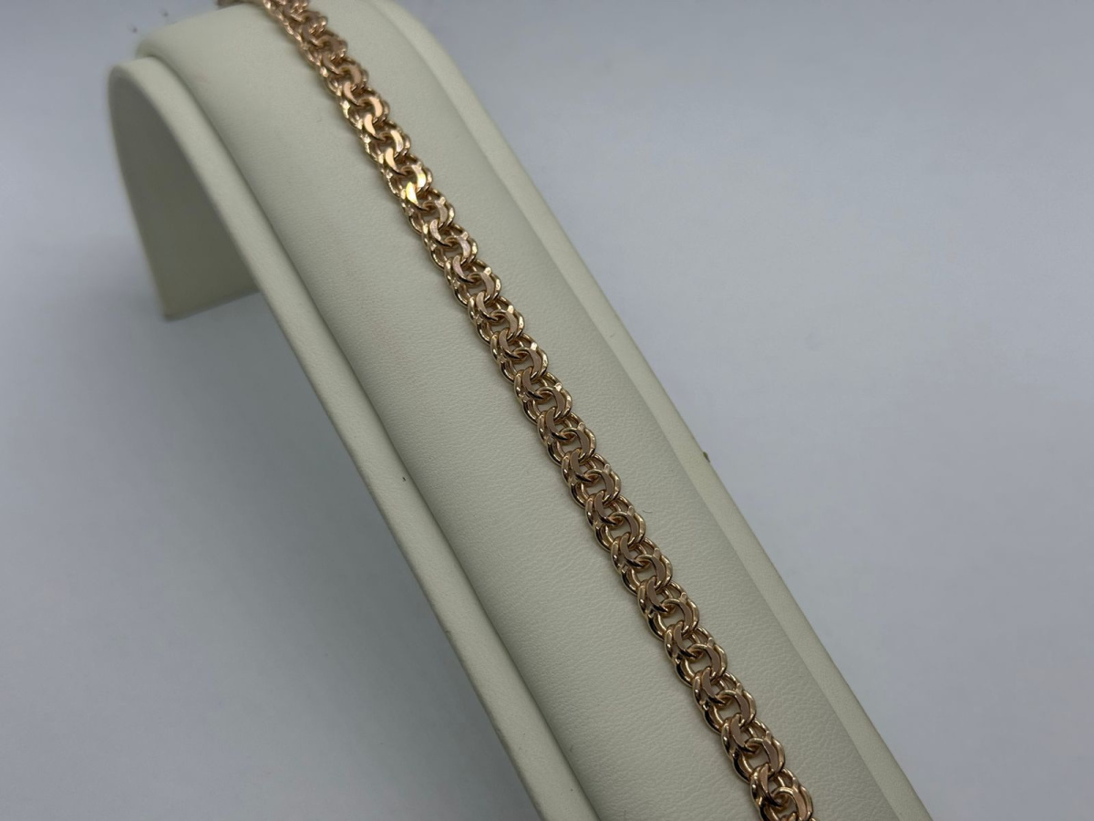 670009024 БРАСЛЕТ ПУСТОТЕЛЫЙ Бисмарк (Au 585) 670009024 БРАСЛЕТ ПУСТОТЕЛЫЙ Бисмарк (Au 585)