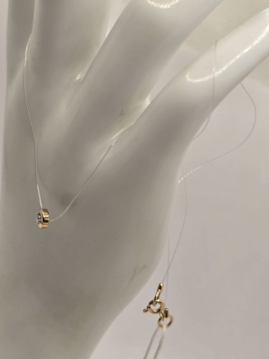 КОЛЬЕ С КАМНЕМ Au 585