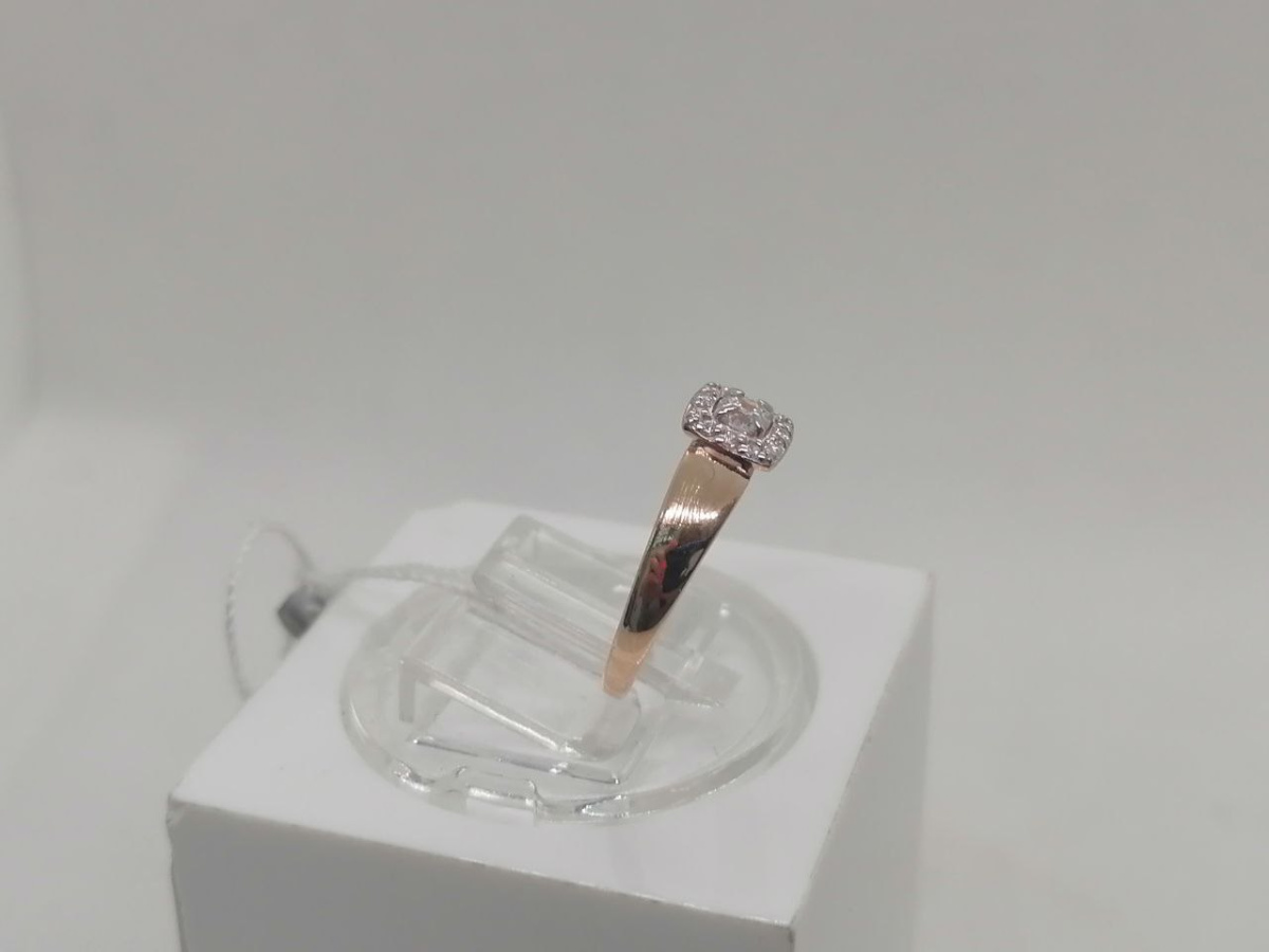 КОЛЬЦО С КАМНЯМИ (Au 585)