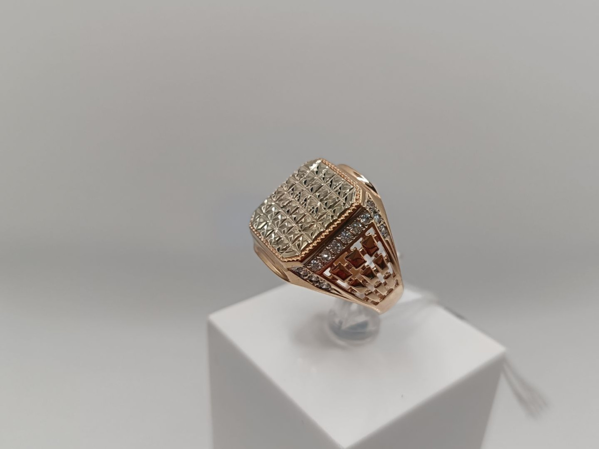 ПЕЧКМИ585 ПЕЧАТКА С КАМНЯМИ (Au 585)