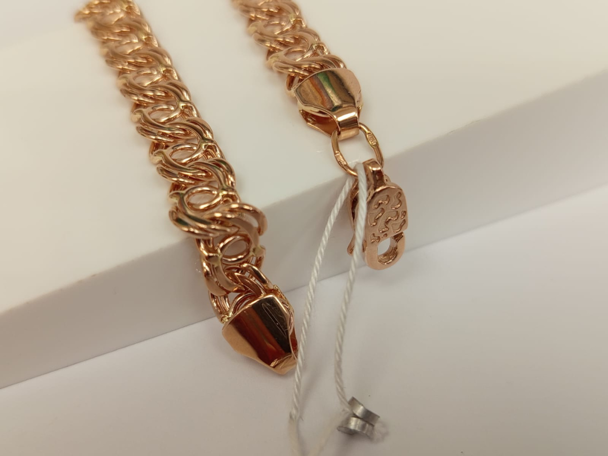 БЛБА585 БРАСЛЕТ ПОЛНОВЕСНЫЙ Бисмарк арбский (Au 585)