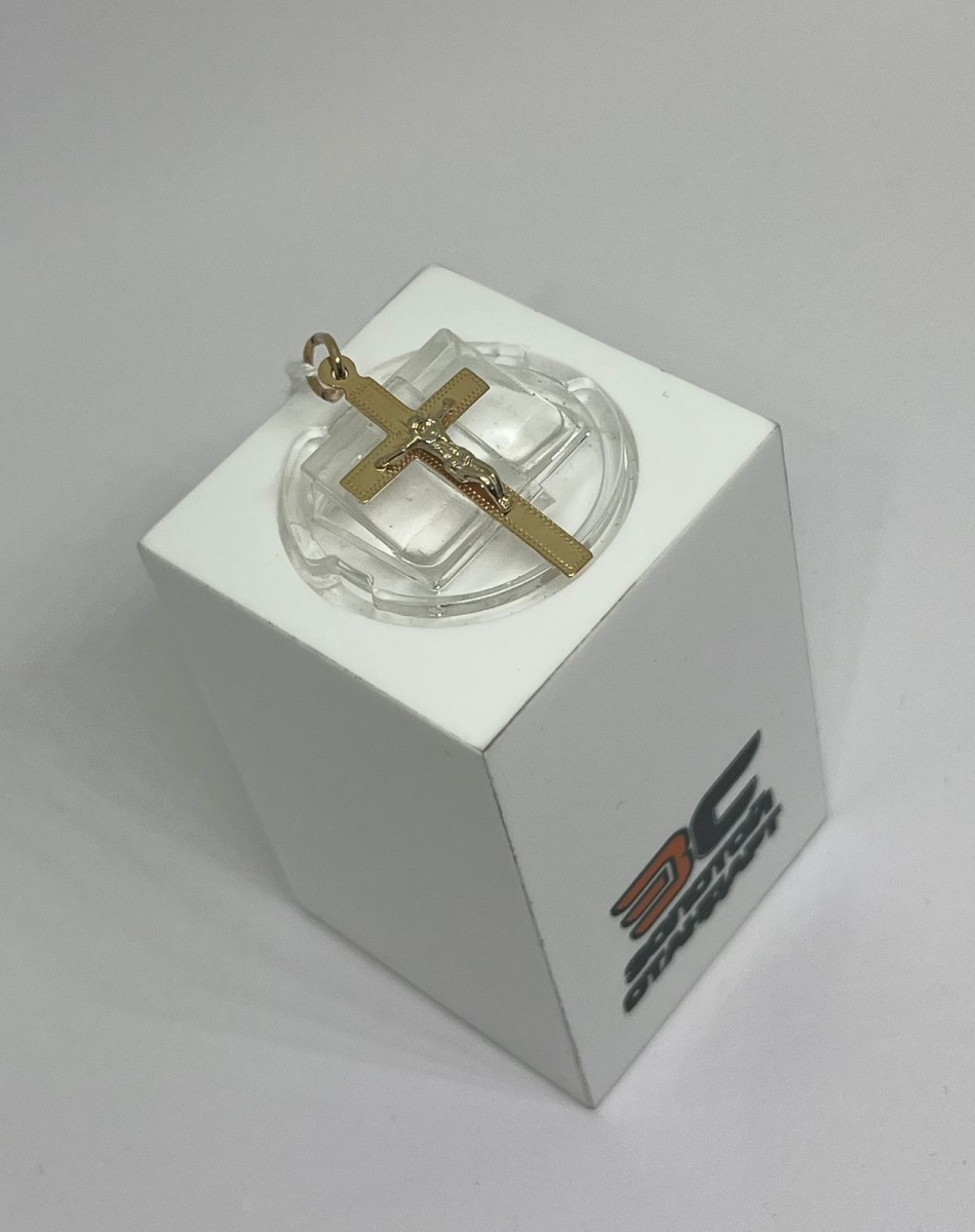 ПОДКБК585 ПОДВЕСКА КРЕСТ БЕЗ КАМНЯ (Au 585)