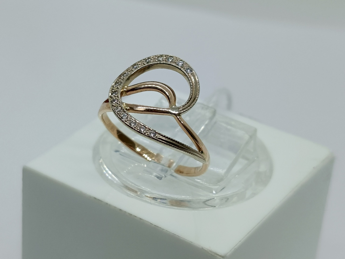 КОЛКМИ585 КОЛЬЦО С КАМНЯМИ (Au 585)