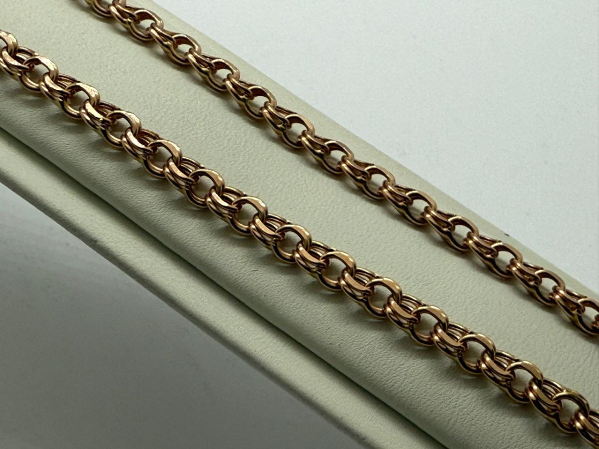 ЦПБС585 ЦЕПЬ ПУСТОТЕЛАЯ Бисмарк (Au 585)