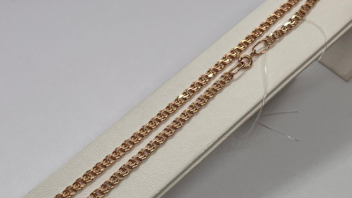 ЦЕПЬ ПУСТОТЕЛАЯ Бисмарк (Au 585)