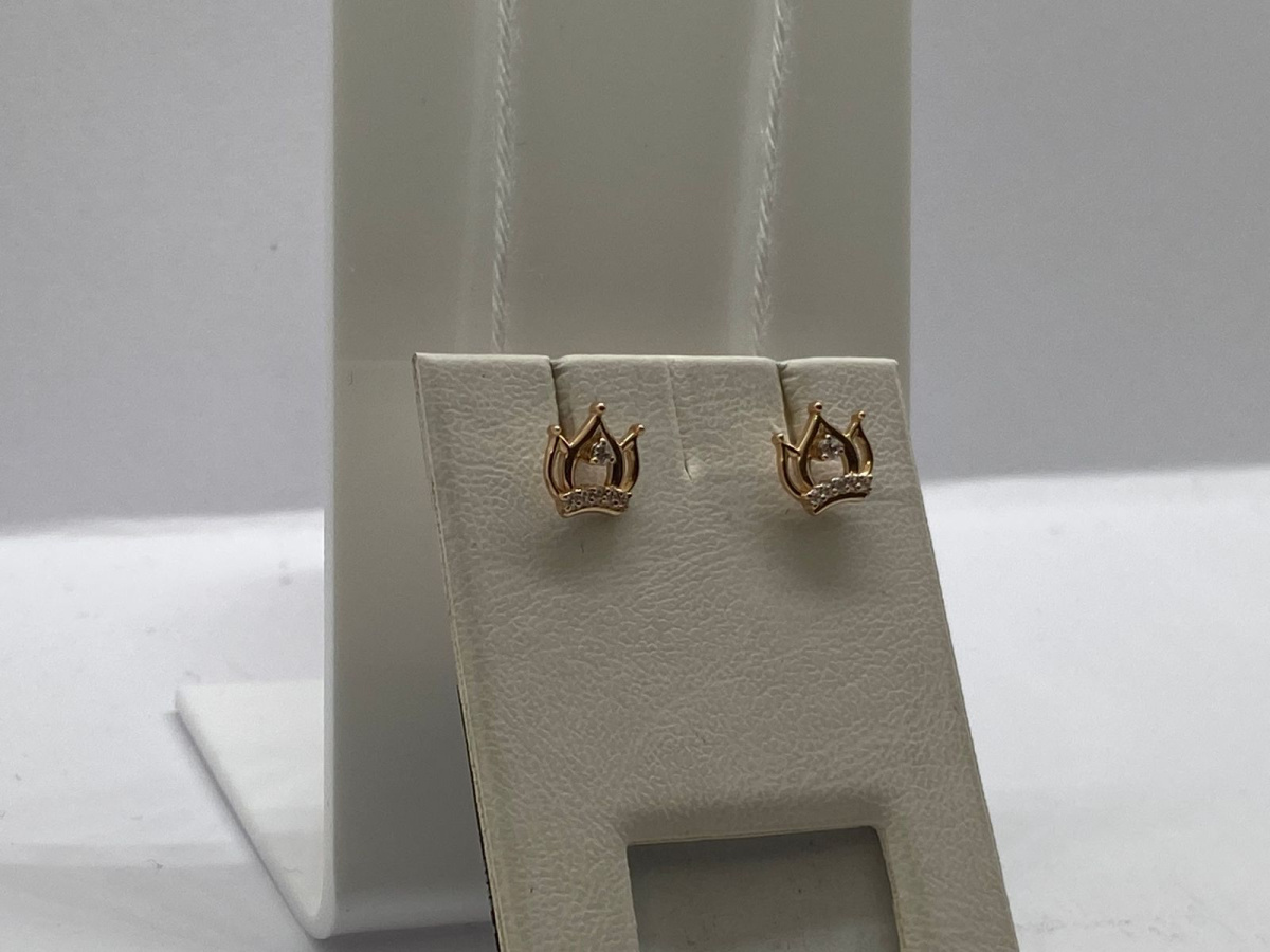 СПУС585 СЕРЬГИ ПУСЕТЫ (Au 585)