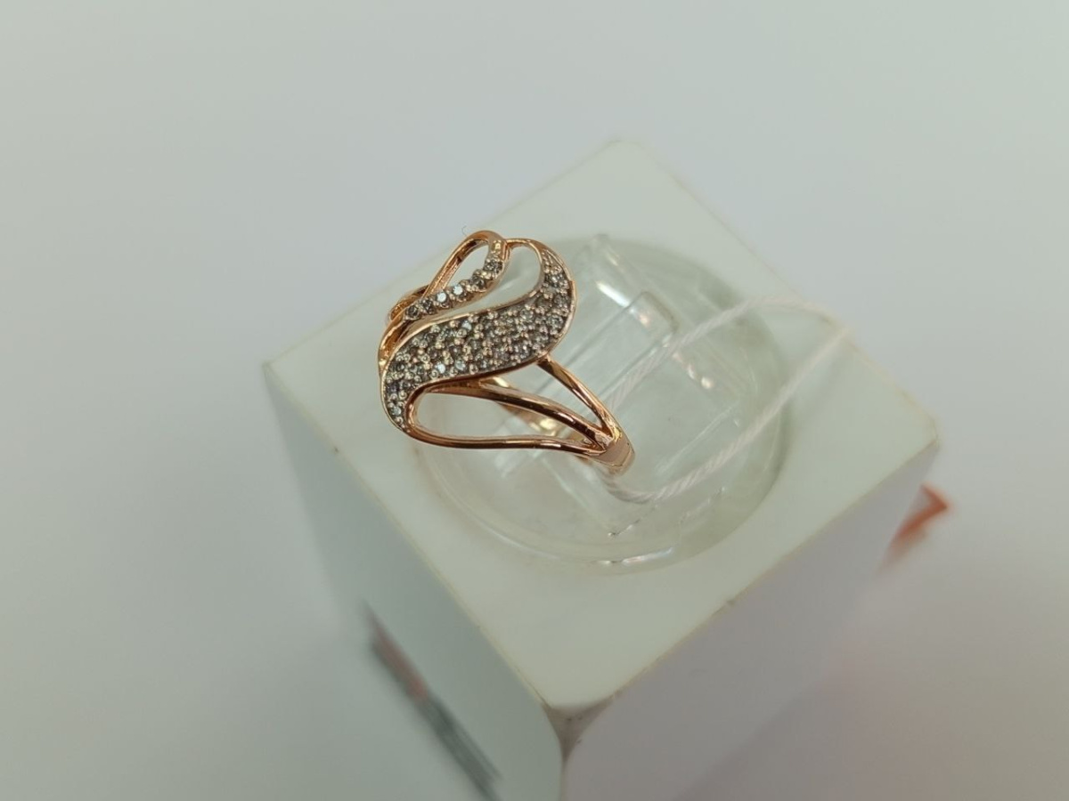 КОЛЬЦО С КАМНЯМИ (Au 585)