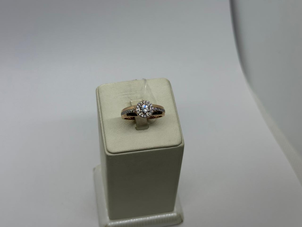 903381-1102 КОЛЬЦО С КАМНЯМИ (Au 585)