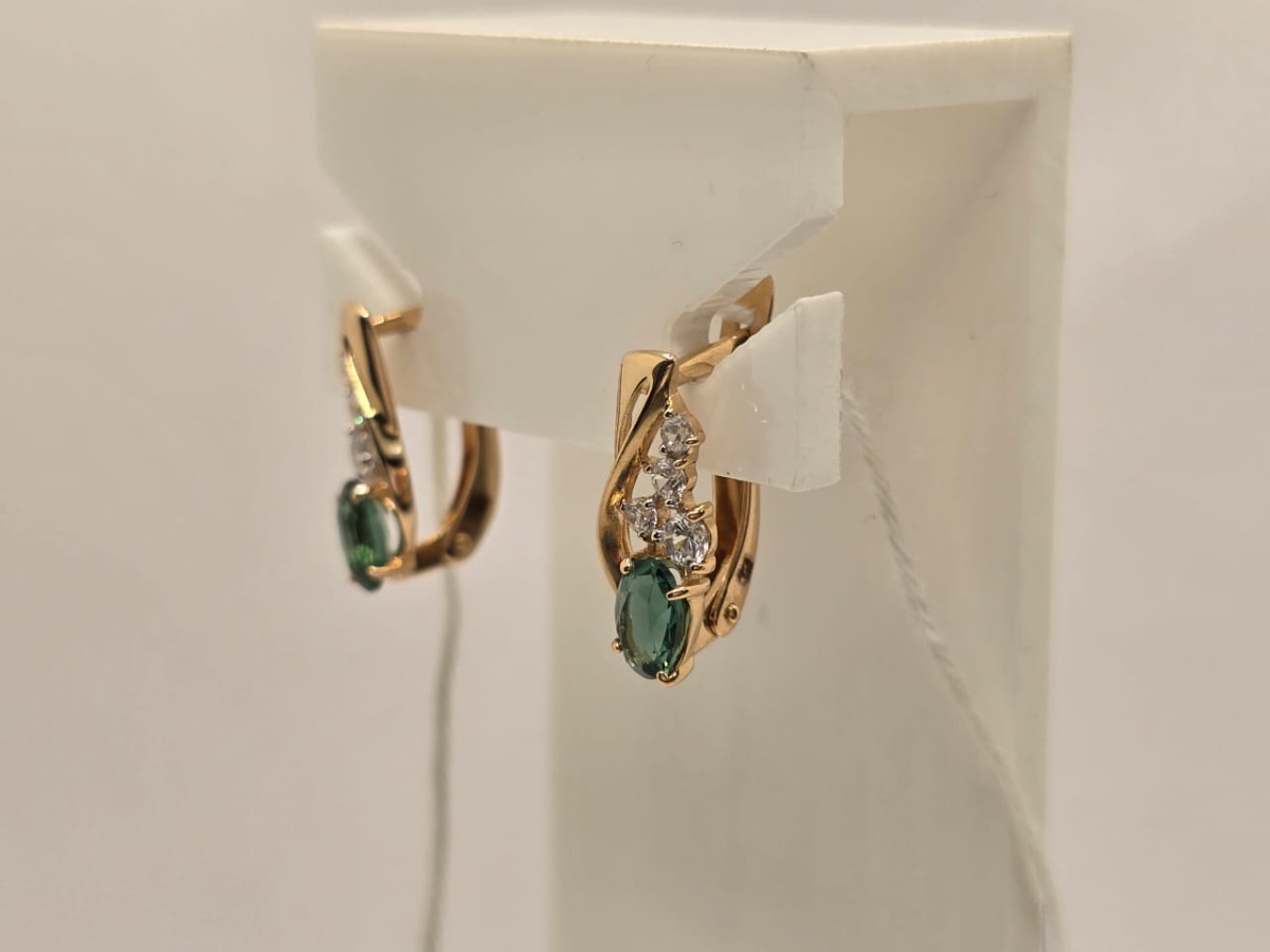 СЕРЬГИ С КАМНЯМИ (Au 585)