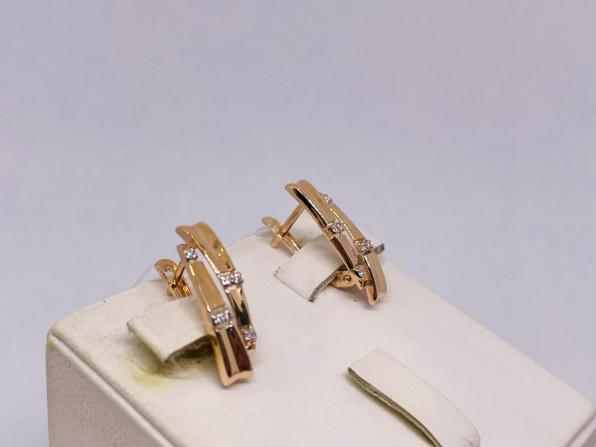 СЕРЬГИ С КАМНЯМИ (Au 585)