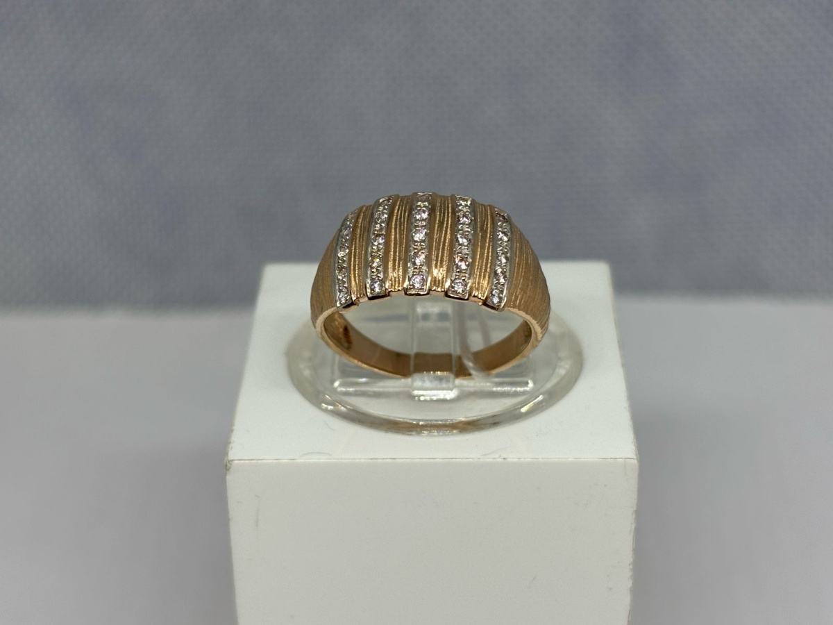 КОЛКМИ585 КОЛЬЦО С КАМНЯМИ (Au 585)