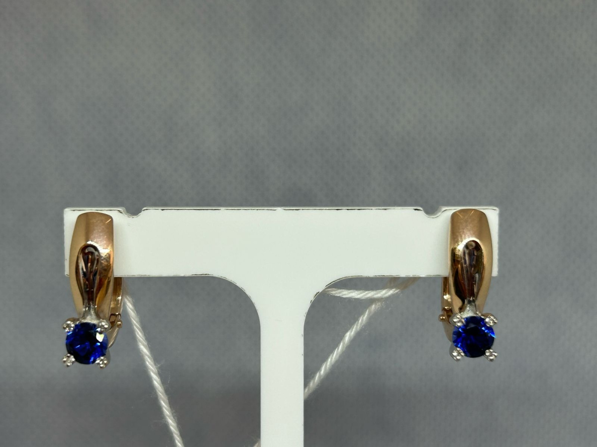 СЕРЬГИ С КАМНЯМИ (Au 585)