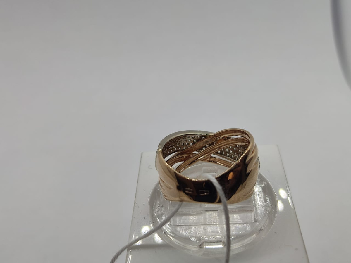 КОЛКМИ585 КОЛЬЦО С КАМНЯМИ (Au 585)