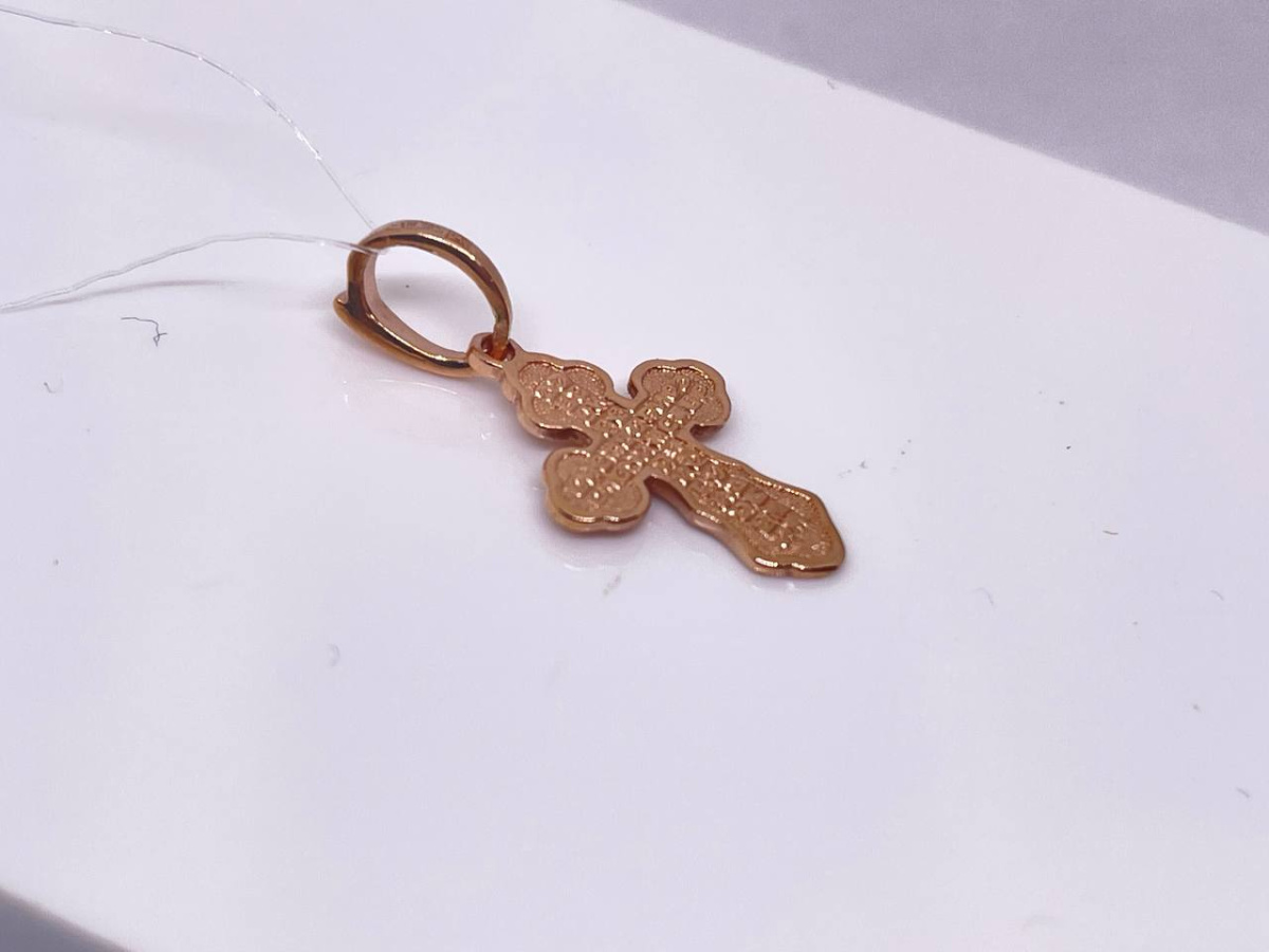 810-00123-10-00-00-00 ПОДВЕСКА КРЕСТ без камня (Au 585)