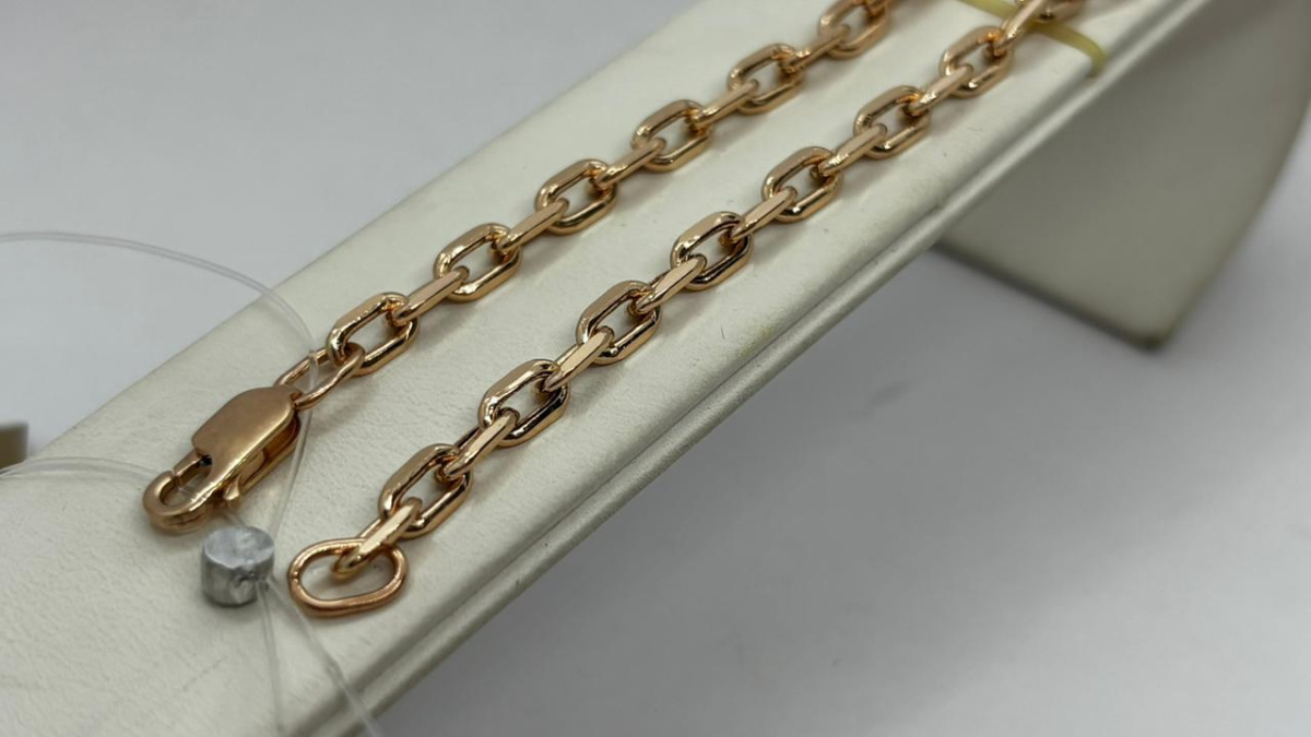 620712023 БРАСЛЕТ ПУСТОТЕЛЫЙ Якорное (Au 585)