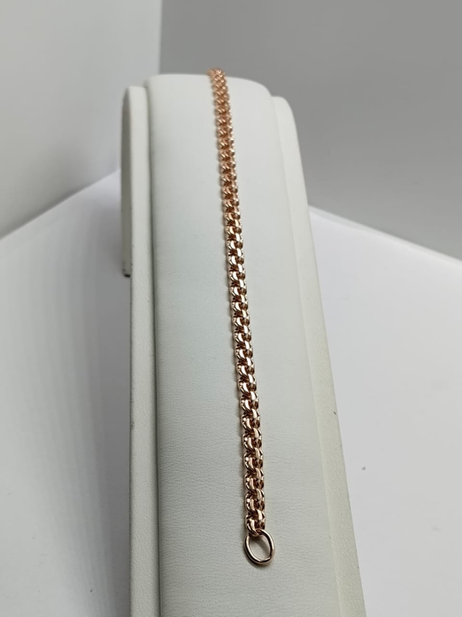 БЛБ585 БРАСЛЕТ ПОЛНОВЕСНЫЙ Бисмарк (Au 585)