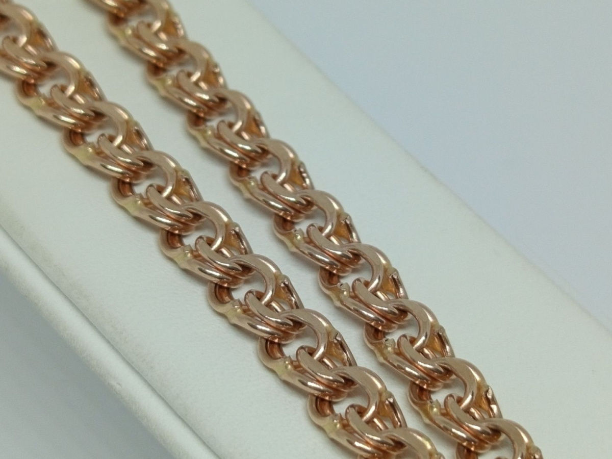 ЦЕПЬ ПУСТОТЕЛАЯ Бисмарк (Au 585)