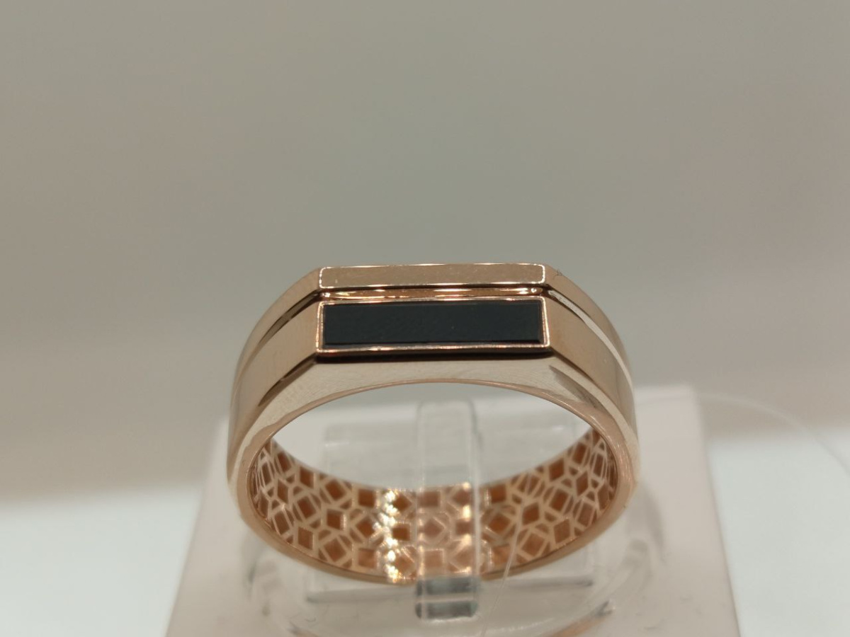 КОЛЬЦО ПЕЧАТКА с камнем (Au 585)