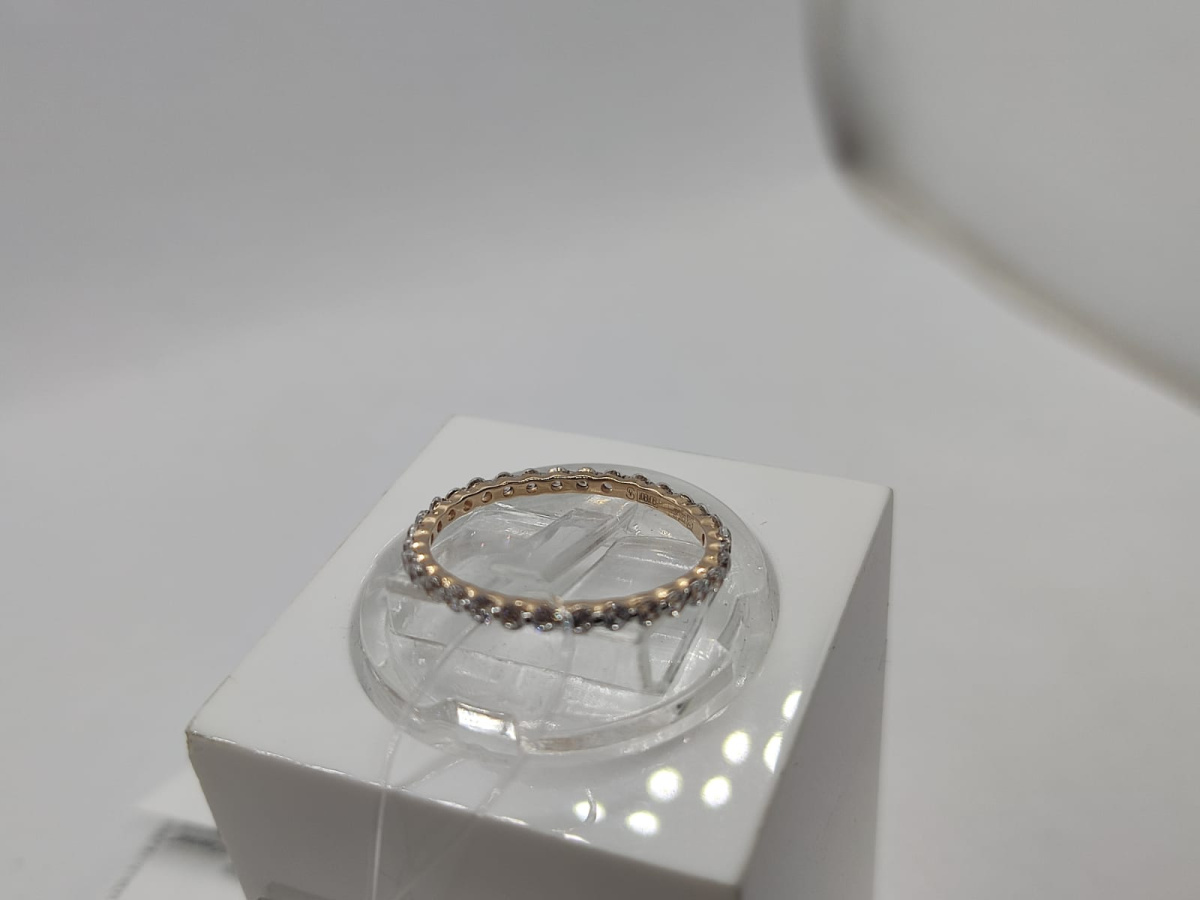 КОЛЬЦО С КАМНЯМИ (Au 585)