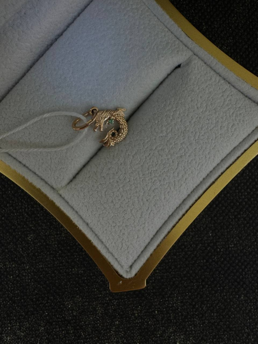 ПОДКМ585 ПОДВЕСКА С КАМНЕМ (Au 585)