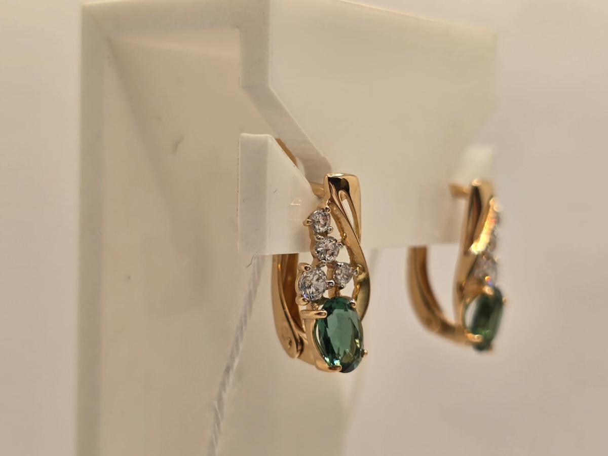 СЕРЬГИ С КАМНЯМИ (Au 585)