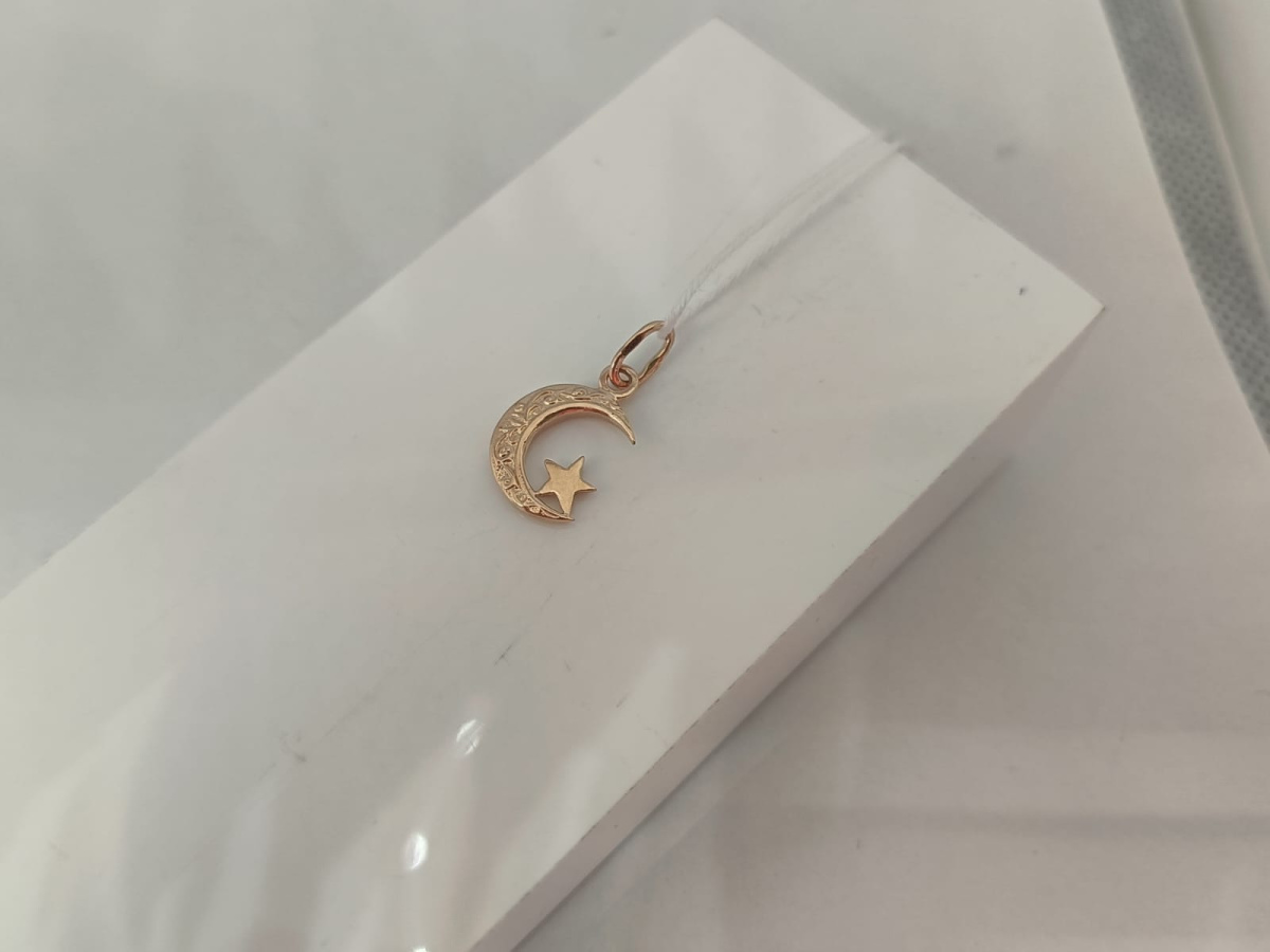 ПОДВЕСКА ПОЛУМЕСЯЦ БЕЗ КАМНЯ (Au 585)