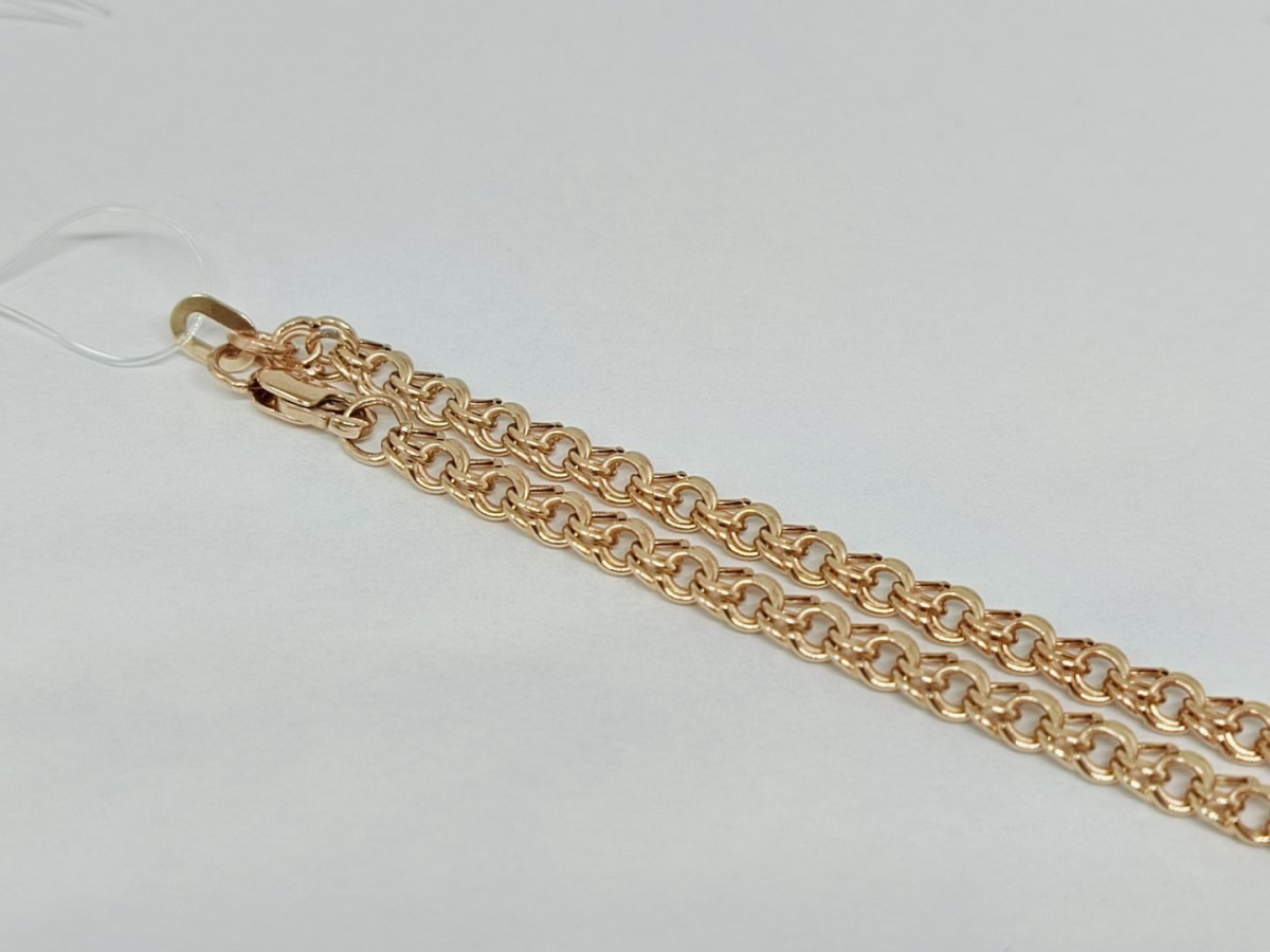 ЦЕПЬ ПУСТОТЕЛАЯ Бисмарк (Au 585)