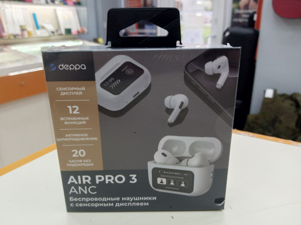 Наушники беспроводные Deppa 44213 Air Pro 3 ANC