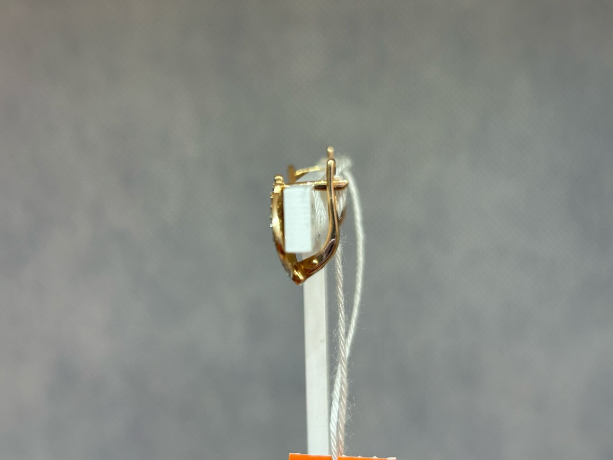 СКМИ585 СЕРЬГИ С КАМНЯМИ (Au 585)