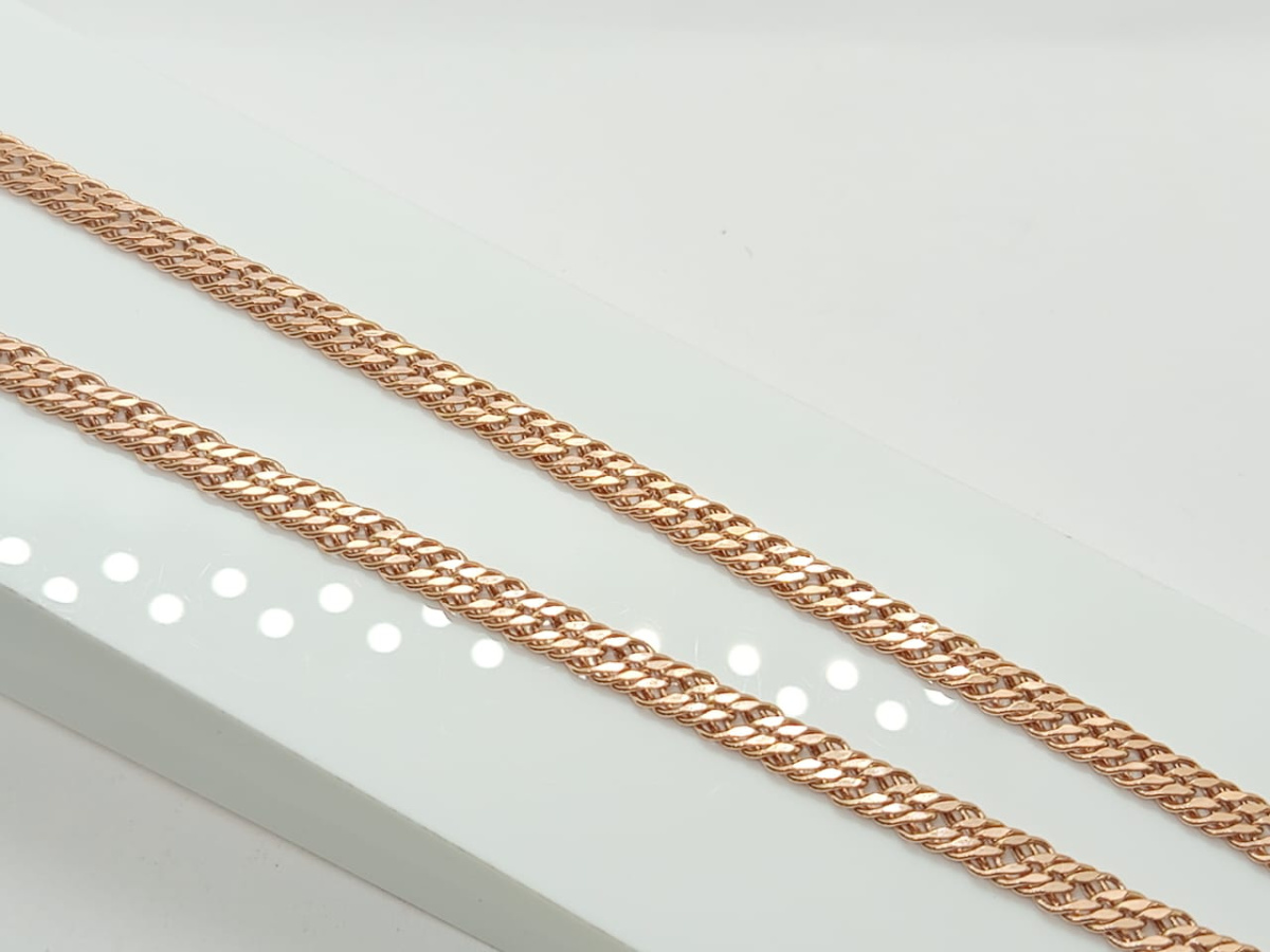 ЦЕПЬ ПУСТОТЕЛАЯ Ромб тройной (Au 585)