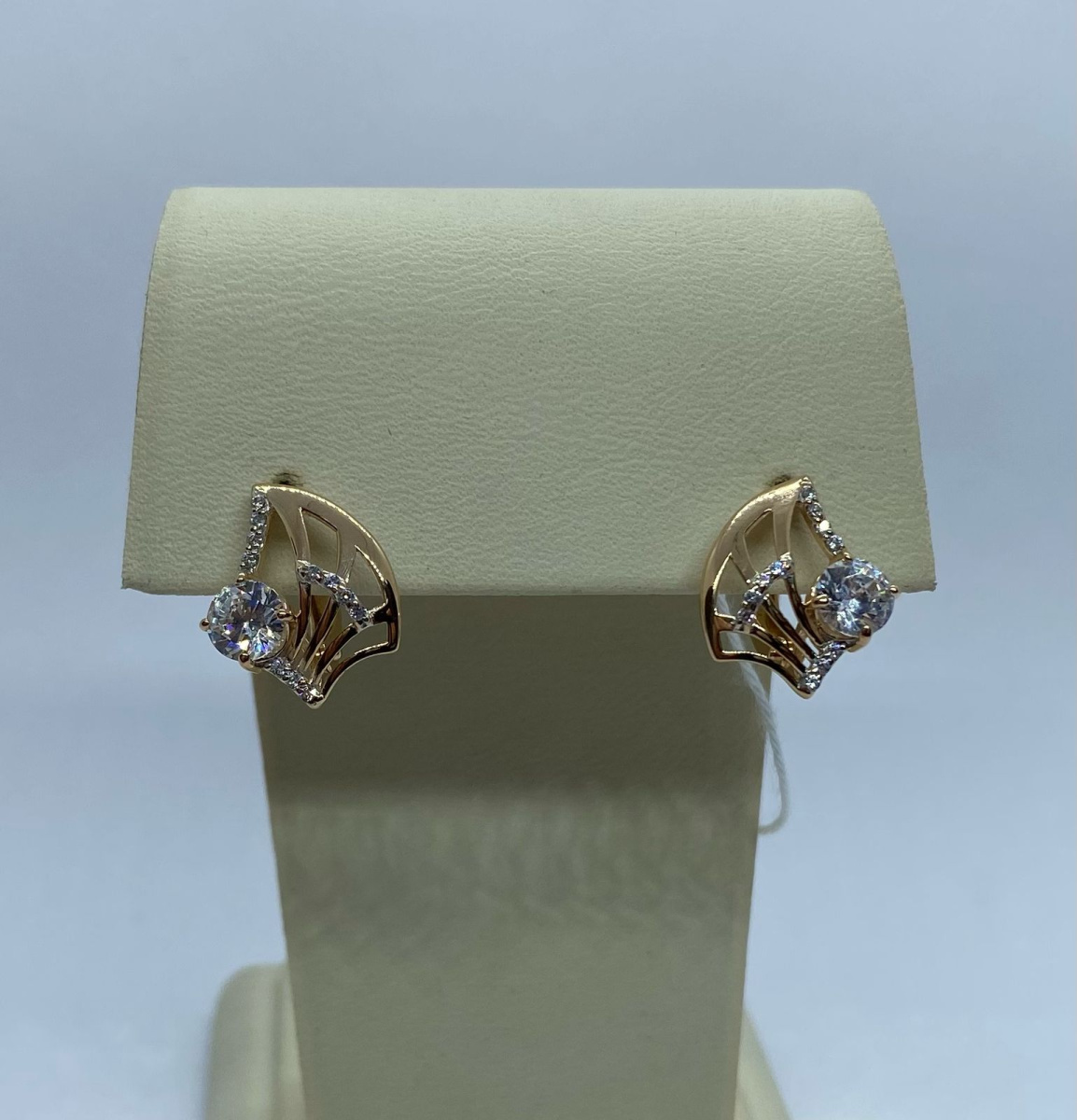 СКМИ585 СЕРЬГИ С КАМНЯМИ (Au 585)