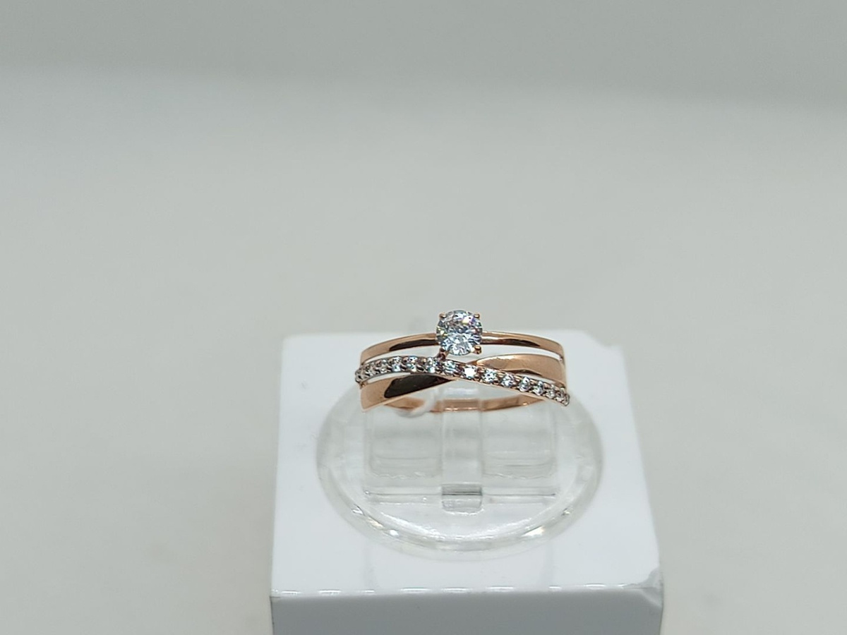 КОЛКМИ585 КОЛЬЦО С КАМНЯМИ (Au 585)