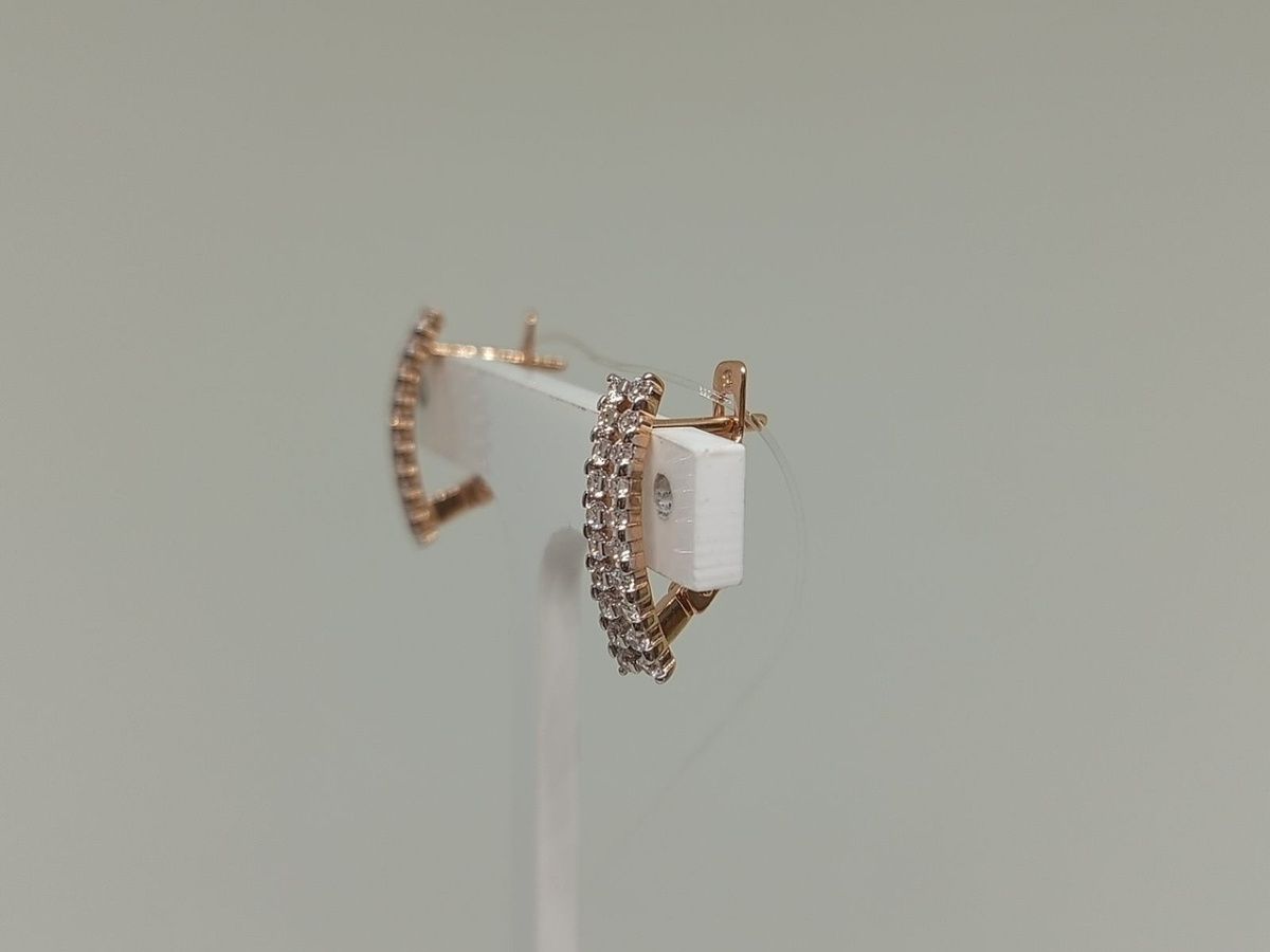 СЕРЬГИ С КАМНЯМИ (Au 585)