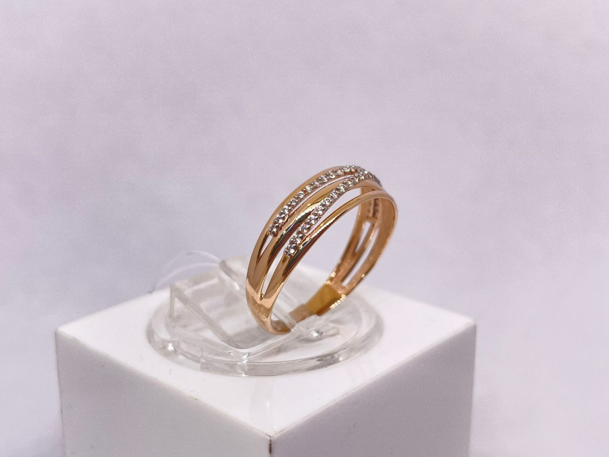 015331-1102 КОЛЬЦО С КАМНЯМИ (Au 585)