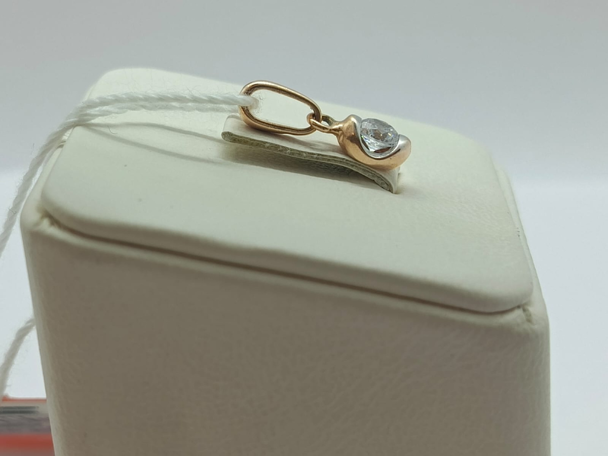 ПОДКМ585 ПОДВЕСКА С КАМНЕМ (Au 585)